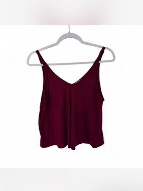 Free People Intimately Dani Womens Swing Tank Top Cami Size XS Berry Red